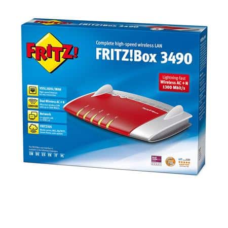 paquet modem avm fritzbox 3490