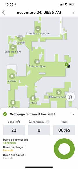 Cartographie iRobot Roomba i7 Plus